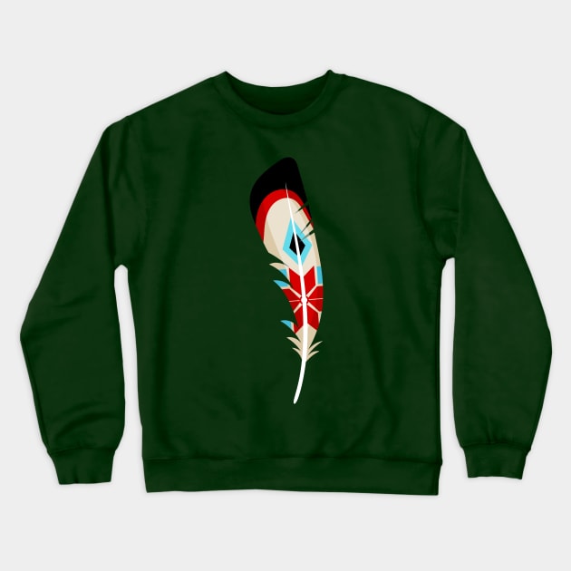 Ethnic Feather Crewneck Sweatshirt by MINIMAL`